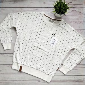 NWT NAKETANO Anchor Print Drop Shoulder Sweatshirt